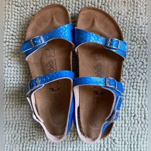 Birkenstock Birki’s Vibrant Blue Sandals EUC